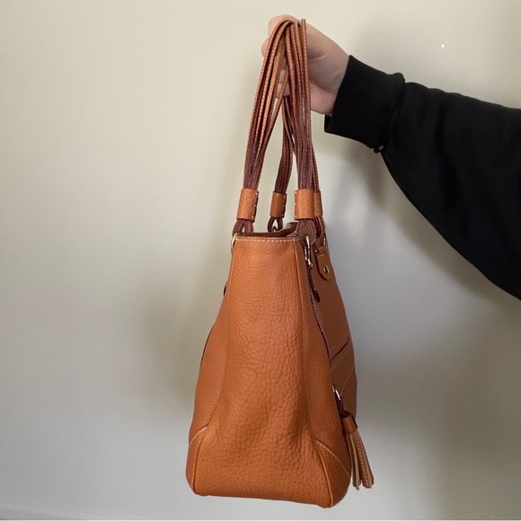 Kate Spade Foster Crossing Medium Satchel with Multi-strap Handles in Cognac - Picture 3 of 15